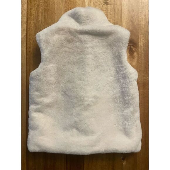 Hanna Andersson Ivory All Fur It Vest Size 6-7 / 120cm Button Closure - Picture 4 of 4